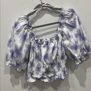 Levi Purple and White Women's Top
